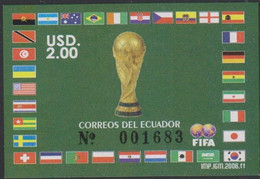 Football - Soccer World Cup 2006 - ECUADOR - S/S Imp. MNH - 2006 – Allemagne