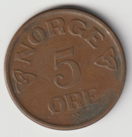 NORGE 1956: 5 Öre, KM 400 - Norvège