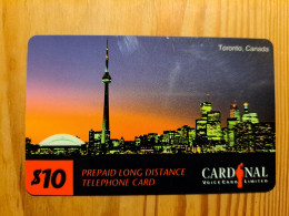 Prepaid Phonecard Canada, Cardinal - Toronto - Kanada