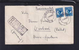 Rumänien Romania R-Brief 1932 Cisnadie Nach Deutschland - Lettres & Documents
