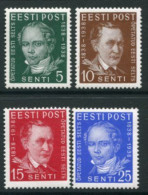 ESTONIA 1938 Literary Society  MNH / **  Michel 138-41 - Estonie