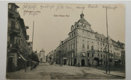 Villingen Im Schwarzwald, Hotel Blume, Post, Straßenszene, 1913 - Villingen - Schwenningen