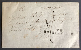 France, Griffe Linéaire 73 BRIE LA VILLE (nom Révolutionnaire De Brie Comte Robert) Sur Lettre (LSC) 14 Pse 13 - (B4145) - 1801-1848: Precursores XIX