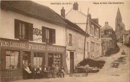 SANTEUIL Place Et Côte Ste Geneviève (épicerie-mercerie Pichery) - Santeuil