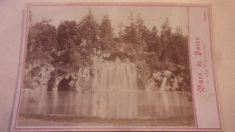 XIX  EME CABINET PARIS BOIS BOULOGNE CASCADE J R PHOTO - Ancianas (antes De 1900)