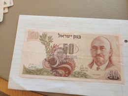 Israel-50 LIROT-HAIM WEIZMANN-(1968)-(BLUE NUMBER)-(269)-(74291587-א/8)-XXF-BANK NOTE - Israel