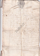 Brecht - Manuscript Notarisakte 1754  (V2796) - Manuscripts