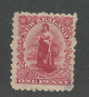 25136) New Zealand  1902 Unwatermark Mint Hinge * Poor Gum - Unused Stamps