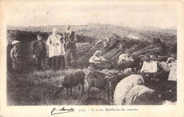 Métier - Paysans - La Tonte - Bénédiction Des Moutons - Animé - Prêtre - J.Moretti  -  Carte Postale Ancienne - Landbouwers