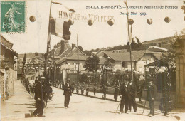 SAINT CLAIR SUR EPTE Concours De Pompes Du 23 Mai 1909 - CARTE PHOTO - Saint-Clair-sur-Epte