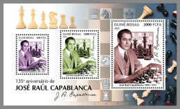 GUINEA-BISSAU 2023 MNH Jose Raul Capablanca Chess Schach M/S – OFFICIAL ISSUE – DHQ2349 - Echecs