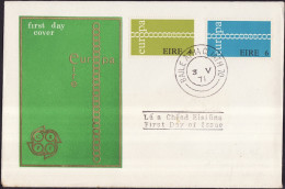 Irlande - Ireland - Irland FDC3 1971 Y&T N°267 à 268 - Michel N°265 à 266 - EUROPA - FDC