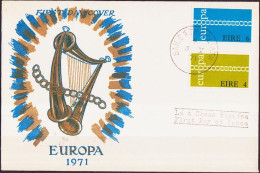 Irlande - Ireland - Irland FDC4 1971 Y&T N°267 à 268 - Michel N°265 à 266 - EUROPA - FDC