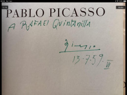 Dédicace Pablo Picasso - Livres Dédicacés