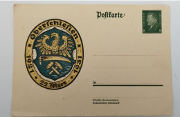 Postkarte Oberschlesien 1921 - 1931, Wappen - Schlesien