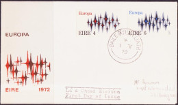 Irlande - Ireland - Irland FDC3 1972 Y&T N°278 à 279 - Michel N°276 à 277 - EUROPA - FDC