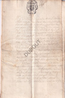 Brecht - Manuscript Notarisakte 1751  (V2790) - Manoscritti