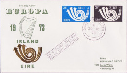 Irlande - Ireland - Irland FDC2 1973 Y&T N°291 à 292 - Michel N°289 à 290 - EUROPA - FDC