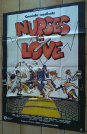 AFFICHE CINEMA FILM NURSES IN LOVE DEREK FORD Nicholas FIELD 1977 DESSIN EROTISME HUMOUR - Affiches & Posters