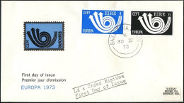 Europa CEPT 1973 Irlande - Ireland - Irland FDC6 Y&T N°291 à 292 - Michel N°289 à 290 - 1973