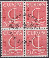 1966 Schweiz ET ° Zum: CH 443, Mi: CH 843, EUROPA, Stilisiertes Boot - 1966