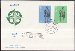 Europa CEPT 1974 Irlande - Ireland - Irland FDC1 Y&T N°304 à 305 - Michel N°302 à 303 - 1974