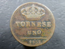 Italia - Regno Delle Due Sicilie - 1 Tornese 1852 - Gig. 296 - Due Sicilie