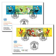 ONU Vienne 2021 - Sport For Peace - IOC - Tokyo Olympic Games FDC Single - FDC
