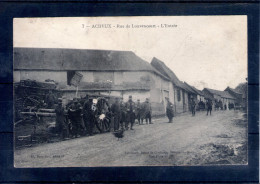 80. Acheux. Rue De Louvencourt. L'entrée - Acheux En Amienois