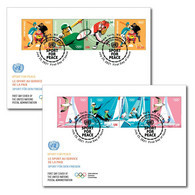 ONU New-York 2021 - Sport For Peace - IOC - Tokyo Olympic Games FDC Single - FDC