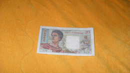 BILLET 20 FRANCS BANQUE DE L'INDOCHINE / VINGT FRANCS PAPEETE...N° 003353170...DATE ?.. - Indochine