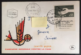 1963 Israel - Freedom From Hunger - 84 - Briefe U. Dokumente