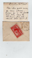 TB 4463 - 1937 - Timbre Constantine 1937 Sur Enveloppe Mignonnette MP AUMALE ( Algérie ) Pour PAILLET à FEYZIN ( Isère ) - Briefe U. Dokumente