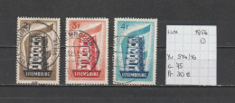 (TJ) Luxembourg 1956 - YT 514/16 (gest./obl./used) - Oblitérés