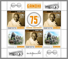 SIERRA LEONE 2023 MNH Mahatma Gandhi M/S – IMPERFORATED – DHQ2349 - Mahatma Gandhi