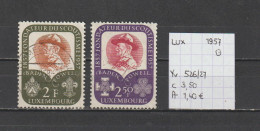 (TJ) Luxembourg 1957 - YT 526/27 (gest./obl./used) - Oblitérés