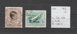 (TJ) Luxembourg 1957 - YT 528 + 529 (gest./obl./used) - Oblitérés