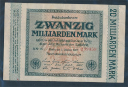 Deutsches Reich Rosenbg: 115b, Wz. Hakensterne 6stellige Rote Kontrollnummer Gebraucht (III) 1923 20 Milliarde (10288378 - 20 Milliarden Mark