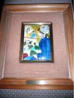 PETIT TABLEAU EN EMAIL SUR CERAMIQUE AUGUSTE RENOIR PORTRAIT LA PREMIERE SORTIE A L'OPERA - Andere & Zonder Classificatie