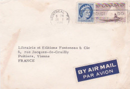 Canada-Lettre De MONTREAL  à  POITIERS (France)-timbres Sur Lettre..cachet  "POURQUOI ATTENDRE AU PRINTEMPS " - Covers & Documents