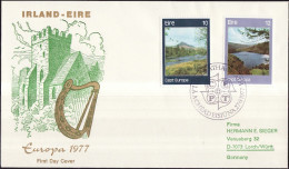 Europa CEPT 1977 Irlande - Ireland - Irland FDC2 Y&T N°363 à 364 - Michel N°361 à 362 - 1977