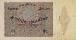 Deutsches Reich Rosenbg: 88 Gebraucht (III) 1923 5 MIllionen Mark (10288483 - 5 Mio. Mark