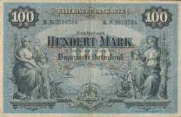 Bayern Rosenbg: BAY3 Länderbanknote Bayern Gebraucht (III) 1900 100 Mark (10288512 - 100 Mark