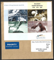 40th Years Block Of German Sports Aid Foundation. Germany World Handball Champion 2007. Rowing. Fitness. Swimming. - Handball