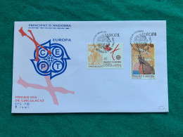 ANDORRA  - EUROPA 1992 - FDC - Lettres & Documents