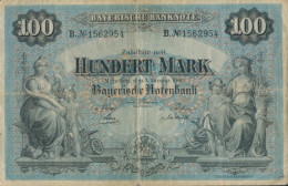 Bayern Rosenbg: BAY3 Länderbanknote Bayern Gebraucht (III) 1900 100 Mark (10288520 - 100 Mark