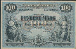 Bayern Rosenbg: BAY3 Länderbanknote Bayern Gebraucht (III) 1900 100 Mark (10288522 - 100 Mark