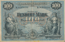 Bayern Rosenbg: BAY3 Länderbanknote Bayern Gebraucht (III) 1900 100 Mark (10288524 - 100 Mark