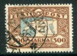 ESTONIA 1924 Definitive: Map 300 M. Used  Michel 54 - Estonia