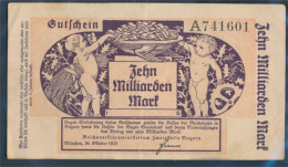 Bayern Pick-Nr: S1105 Inflationsgeld Der Deutschen Reichsbahn Bayern Gebraucht (III) 1923 10 Milliarden Mark (10288404 - 10 Miljard Mark